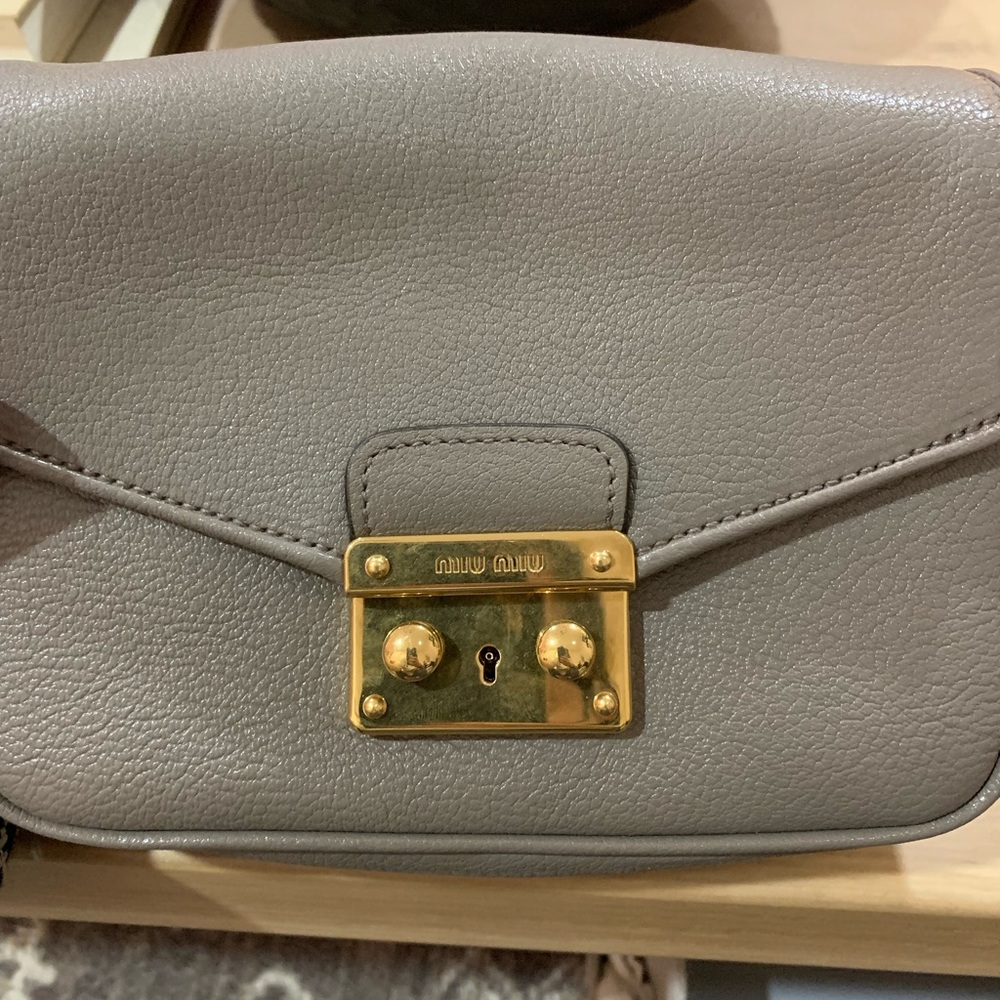 New Authentic Miu Miu Leather Bag - image 3